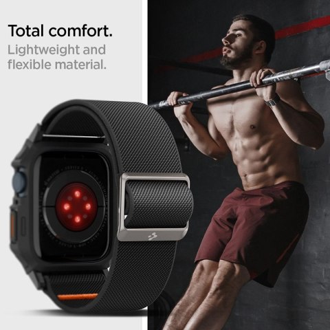 Spigen Lite Fit "Pro" - Etui z paskiem do Apple Watch 4/5/6/7/8/9/SE 44/45 mm (Matte Black) Spigen Lite Fit "Pro" - Etui z paskiem do Apple Watch 4/5/6/7/8/9/SE 44/45 mm (Matte Black)