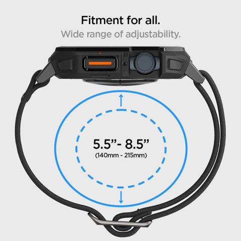Spigen Lite Fit "Pro" - Etui z paskiem do Apple Watch 4/5/6/7/8/9/SE 44/45 mm (Matte Black) Spigen Lite Fit "Pro" - Etui z paskiem do Apple Watch 4/5/6/7/8/9/SE 44/45 mm (Matte Black)