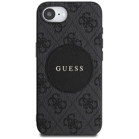 Guess 4G Circle Classic Logo MagSafe - Etui do iPhone 16e (czarny) Guess 4G Circle Classic Logo MagSafe - Etui do iPhone 16e (czarny)