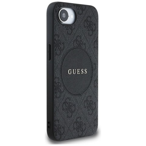Guess 4G Circle Classic Logo MagSafe - Etui do iPhone 16e (czarny) Guess 4G Circle Classic Logo MagSafe - Etui do iPhone 16e (czarny)