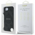 Guess 4G Circle Classic Logo MagSafe - Etui do iPhone 16e (czarny)