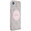 Guess 4G Circle Classic Logo MagSafe - Etui do iPhone 16e (różowo)