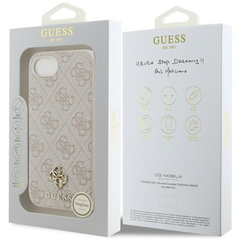 Guess 4G Small 4G and Classic MagSafe - Etui do iPhone 16e (różowy) Guess 4G Small 4G and Classic MagSafe - Etui do iPhone 16e (różowy)