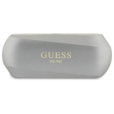 Guess Elongated Metalic Printed Logo - Słuchawki Bluetooth TWS + etui ładujące (szary) Guess Elongated Metalic Printed Logo - Słuchawki Bluetooth TWS + etui ładujące (szary)