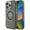 Guess IML Metal Mountain Logo MagSafe - Etui do iPhone 16 Pro Max (czarny)
