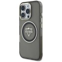 Guess IML Metal Mountain Logo MagSafe - Etui do iPhone 16 Pro (czarny)