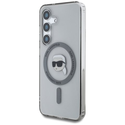 Karl Lagerfeld Button Karl Head Printed Logo MagSafe - Etui Samsung Galaxy S25 (czarny) Karl Lagerfeld Button Karl Head Printed Logo MagSafe - Etui Samsung Galaxy S25 (czarny)