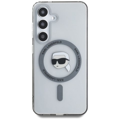 Karl Lagerfeld Button Karl Head Printed Logo MagSafe - Etui Samsung Galaxy S25 (czarny) Karl Lagerfeld Button Karl Head Printed Logo MagSafe - Etui Samsung Galaxy S25 (czarny)