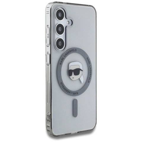 Karl Lagerfeld Button Karl Head Printed Logo MagSafe - Etui Samsung Galaxy S25 (czarny) Karl Lagerfeld Button Karl Head Printed Logo MagSafe - Etui Samsung Galaxy S25 (czarny)