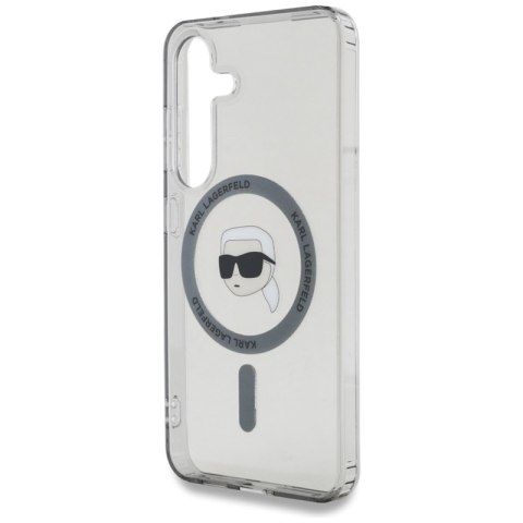 Karl Lagerfeld Button Karl Head Printed Logo MagSafe - Etui Samsung Galaxy S25 (czarny) Karl Lagerfeld Button Karl Head Printed Logo MagSafe - Etui Samsung Galaxy S25 (czarny)