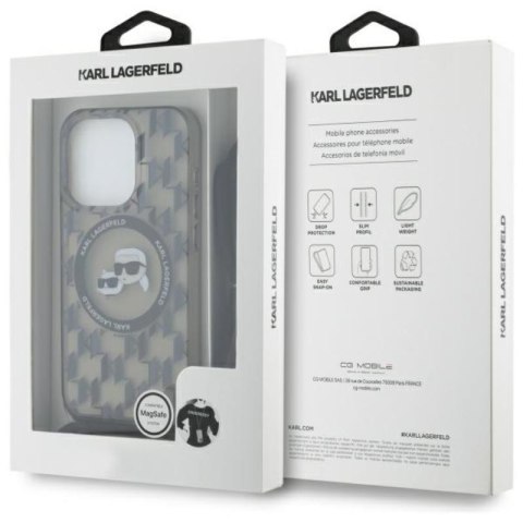 Karl Lagerfeld IML Crossbody Monogram Karl & Choupette Head MagSafe - Etui iPhone 16 Pro Max (czarny) Karl Lagerfeld IML Crossbody Monogram Karl & Choupette Head MagSafe - Etui iPhone 16 Pro Max (czarny)