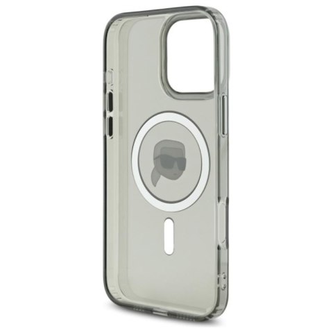 Karl Lagerfeld IML Metal Karl Head MagSafe - Etui iPhone 16 Pro Max (czarny) Karl Lagerfeld IML Metal Karl Head MagSafe - Etui iPhone 16 Pro Max (czarny)