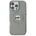 Karl Lagerfeld IML Metal Karl Head MagSafe - Etui iPhone 16 Pro (czarny)