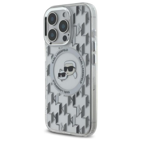 Karl Lagerfeld IML Monogram Karl & Choupette Head MagSafe - Etui iPhone 16 Pro (przezroczysty) Karl Lagerfeld IML Monogram Karl & Choupette Head MagSafe - Etui iPhone 16 Pro (przezroczysty)