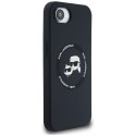 Karl Lagerfeld Silicone Karl & Choupette Heads MagSafe - Etui do iPhone 16e (czarny)
