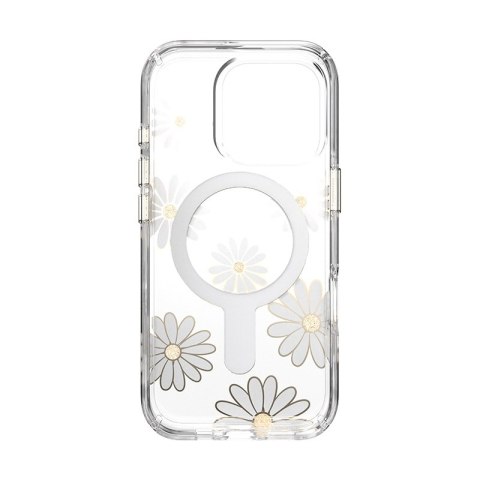 Speck Presidio Lux ClickLock & MagSafe - Etui iPhone 16 Pro (Sunshine Daisies / Clear / Gold) Speck Presidio Lux ClickLock & MagSafe - Etui iPhone 16 Pro (Sunshine Daisies / Clear / Gold)