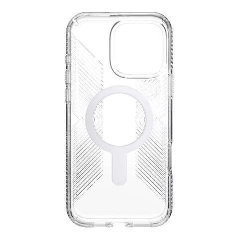 Speck Presidio Perfect-Clear Grip ClickLock & MagSafe - Etui iPhone 16 Pro Max (Clear / Chrome Finish / Serene Silver) Speck Presidio Perfect-Clear Grip ClickLock & MagSafe - Etui iPhone 16 Pro Max (Clear / Chrome Finish / Serene Silver)