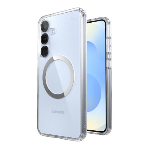 Speck Presidio Perfect-Clear Magnet - Etui Samsung Galaxy S25+ / S24+ MagSafe (Clear / Chrome Finish / Serene Silver) Speck Presidio Perfect-Clear Magnet - Etui Samsung Galaxy S25+ / S24+ MagSafe (Clear / Chrome Finish / Serene Silver)