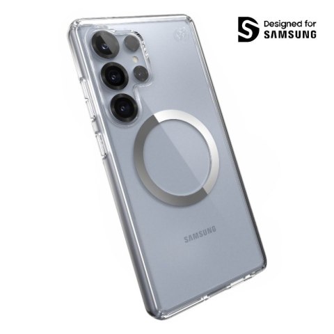 Speck Presidio Perfect-Clear Magnet - Etui Samsung Galaxy S25 Ultra MagSafe (Clear / Chrome Finish / Serene Silver) Speck Presidio Perfect-Clear Magnet - Etui Samsung Galaxy S25 Ultra MagSafe (Clear / Chrome Finish / Serene Silver)