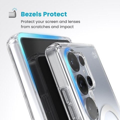 Speck Presidio Perfect-Clear Magnet - Etui Samsung Galaxy S25 Ultra MagSafe (Clear / Chrome Finish / Serene Silver) Speck Presidio Perfect-Clear Magnet - Etui Samsung Galaxy S25 Ultra MagSafe (Clear / Chrome Finish / Serene Silver)