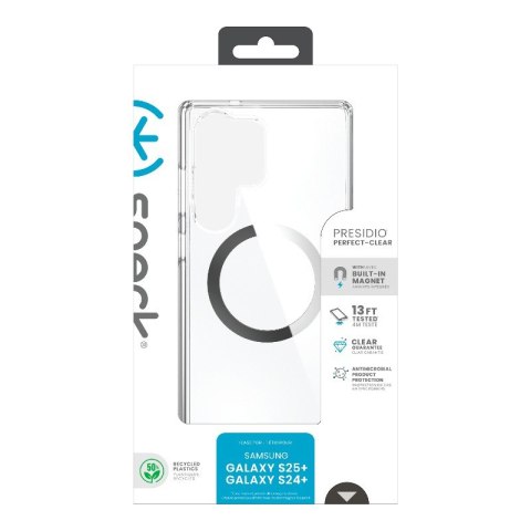 Speck Presidio Perfect-Clear Magnet - Etui Samsung Galaxy S25 Ultra MagSafe (Clear / Chrome Finish / Serene Silver) Speck Presidio Perfect-Clear Magnet - Etui Samsung Galaxy S25 Ultra MagSafe (Clear / Chrome Finish / Serene Silver)