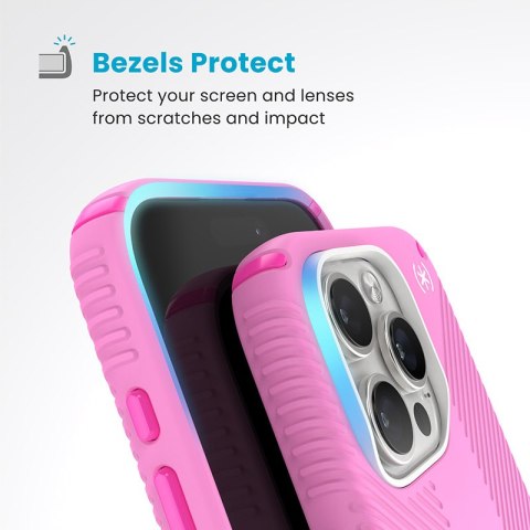 Speck Presidio2 Grip ClickLock & MagSafe - Etui iPhone 16 Pro (True Pink / Shocking Pink / White) Speck Presidio2 Grip ClickLock & MagSafe - Etui iPhone 16 Pro (True Pink / Shocking Pink / White)
