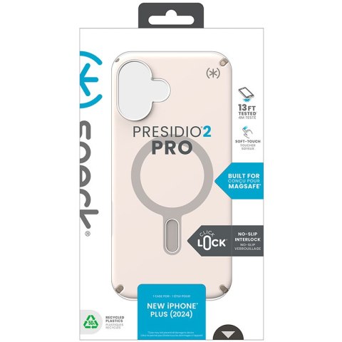 Speck Presidio2 Pro ClickLock & MagSafe - Etui iPhone 16 Plus (Bleached Bone / Heirloom Gold / Hazel Brown) Speck Presidio2 Pro ClickLock & MagSafe - Etui iPhone 16 Plus (Bleached Bone / Heirloom Gold / Hazel Brown)
