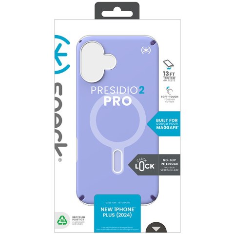 Speck Presidio2 Pro ClickLock & MagSafe - Etui iPhone 16 Plus (Future Lavender / Cassis Purple / White) Speck Presidio2 Pro ClickLock & MagSafe - Etui iPhone 16 Plus (Future Lavender / Cassis Purple / White)