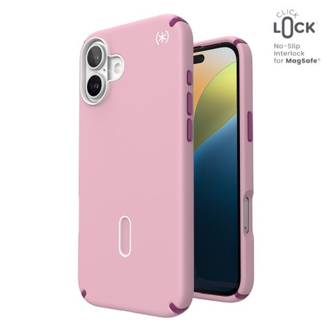 Speck Presidio2 Pro ClickLock & MagSafe - Etui iPhone 16 Plus (Wednesday Pink / Boysenberry Purple / White) Speck Presidio2 Pro ClickLock & MagSafe - Etui iPhone 16 Plus (Wednesday Pink / Boysenberry Purple / White)
