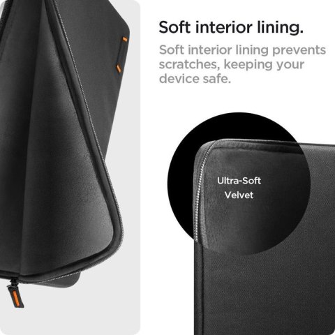 Spigen Basic Laptop Pouch - Pokrowiec na laptop 15" / 16" (Czarny) Spigen Basic Laptop Pouch - Pokrowiec na laptop 15" / 16" (Czarny)
