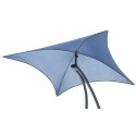 LEŻAK FOTEL Z PARASOLEM BERGAMO 200x125x180CM GRANAT