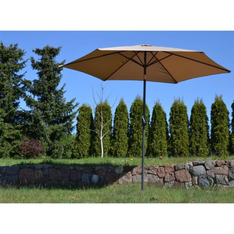 PARASOL OGRODOWY 300CM SKŁADANY BEŻOWY PARASOL OGRODOWY 300CM SKŁADANY BEŻOWY