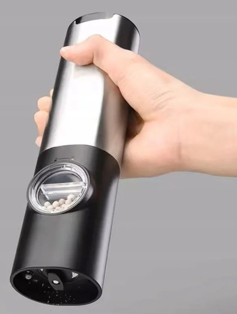 ELEKTRYCZNY MŁYNEK DO PIEPRZU SOLI PRZYPRAW AKKU ŁADOWANIE USB ZESTAW 2 SZT ELEKTRYCZNY MŁYNEK DO PIEPRZU SOLI PRZYPRAW AKKU ŁADOWANIE USB ZESTAW 2 SZT