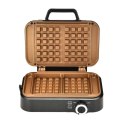 GOFROWNICA ELDOM SOLIDNA DWA DUŻE GOFRY SUPER MOC 2000W CERAMICZNA POWŁOKA