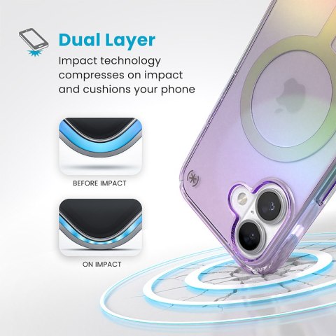 Speck Presidio2 Lux MagSafe - Etui iPhone 16 (Amazing Purple / Clear) Speck Presidio2 Lux MagSafe - Etui iPhone 16 (Amazing Purple / Clear)
