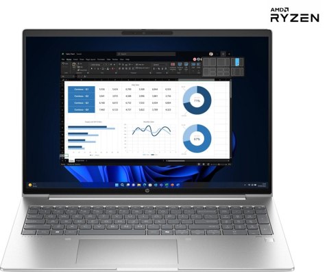 Notebook HP ProBook 465 G11 (16"/AMD Ryzen™ 5 7535U/R 660M/16GB/SSD1TB/W11H/Srebrny)