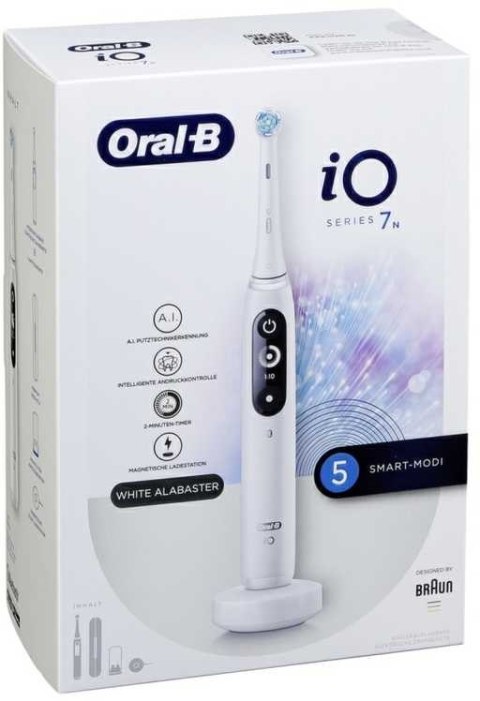 Szczoteczka magnetyczna ORAL-B iO7 White Alabaster Biały Szczoteczka magnetyczna ORAL-B iO7 White Alabaster Biały