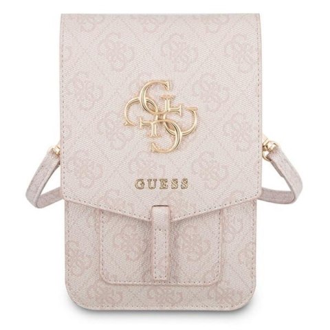 Guess 4G Big Metal Logo Phone Bag - Torba z przegrodą na smartfona (różowy) Guess 4G Big Metal Logo Phone Bag - Torba z przegrodą na smartfona (różowy)