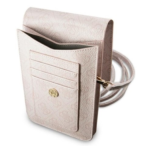 Guess 4G Big Metal Logo Phone Bag - Torba z przegrodą na smartfona (różowy) Guess 4G Big Metal Logo Phone Bag - Torba z przegrodą na smartfona (różowy)