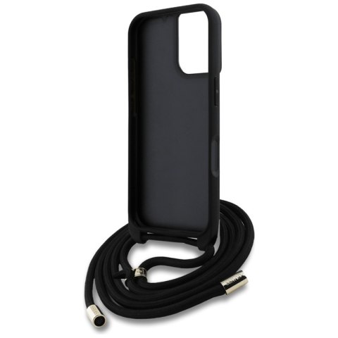 Guess 4G Big Logo Cord Strap Crossbody - Etui do iPhone 16 Plus (brązowy) Guess 4G Big Logo Cord Strap Crossbody - Etui do iPhone 16 Plus (brązowy)