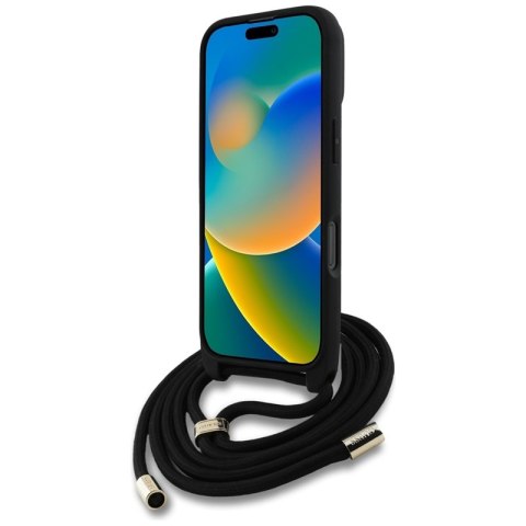 Guess 4G Big Logo Cord Strap Crossbody - Etui do iPhone 16 Pro Max (brązowy) Guess 4G Big Logo Cord Strap Crossbody - Etui do iPhone 16 Pro Max (brązowy)