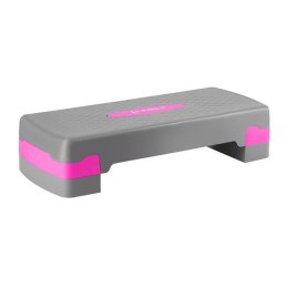AS003 Step do aerobiku 2 poziomy regulacji 68 cm HMS szaro-różowy
