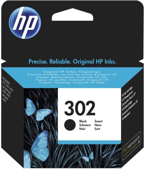 Wkład HP Tusz HP 302 Czarny (F6U66AE) F6U66AE