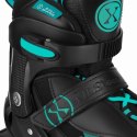 Łyżworolki Enzo Turkusowe Rozm. XS 28-31 2w1 z wymienną płozą ABEC-7 Nils