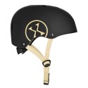 Bezpieczny Kask Czarno Beżowy Dla Dziecka Rozmiar L 58-61 CM ABS - EPS