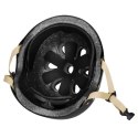 Bezpieczny Kask Czarno Beżowy Dla Dziecka Rozmiar M 55-58 CM ABS - EPS