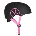 Bezpieczny Kask Czarno Różowy Dla Dziecka Rozmiar XS 48-52 CM ABS - EPS