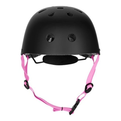 Bezpieczny Kask Czarno Różowy Dla Dziecka Rozmiar XS 48-52 CM ABS - EPS Bezpieczny Kask Czarno Różowy Dla Dziecka Rozmiar XS 48-52 CM ABS - EPS