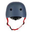 Bezpieczny Kask Szaro-Czerwony Dla Dziecka Rozmiar L 58-61 CM ABS - EPS