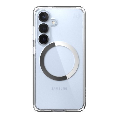 Speck Presidio Perfect-Clear Magnet - Etui Samsung Galaxy S25 / S24 MagSafe (Clear / Chrome Finish / Serene Silver) Speck Presidio Perfect-Clear Magnet - Etui Samsung Galaxy S25 / S24 MagSafe (Clear / Chrome Finish / Serene Silver)